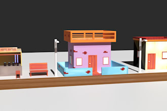 create a custom 3d environment for games in blender