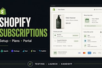 setup shopify recurring billing with appstle recharge and paywhirl