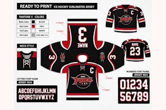 design and manufacture custom hockey, rugby, 7v7 and football jerseys