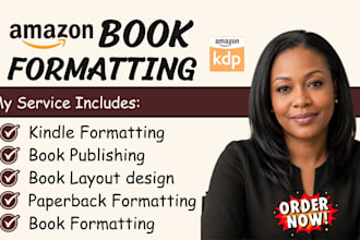 do book formatting, kdp book publishing book layout kindle paperback formatting