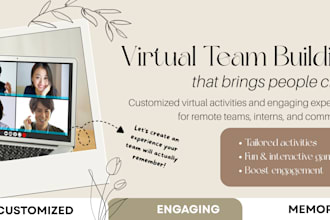 customized virtual team building activities for remote teams