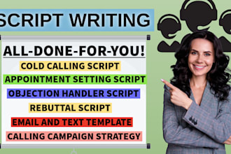 create a custom cold call or telemarketing scrip