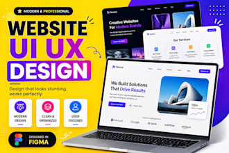 design modern website UI UX in figma