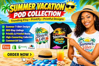 summer vacation pod summer pod collection etsy summer designs beach shirt design