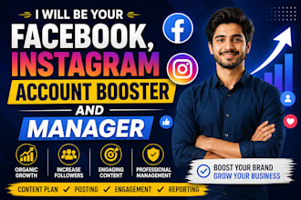 be your social media marketing manager, professional social media marketer