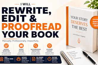 rewrite book manually paraphrase manuscript improve ebook content professionally