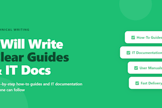 write clear technical how to guides and IT documentation