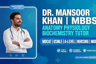 be your expert anatomy physiology biochemistry tutor