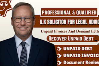 draft a UK debt recovery demand letter for unpaid invoices as a solicitor