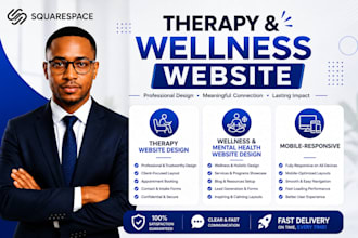 build therapy website wellness counselling squarespace website