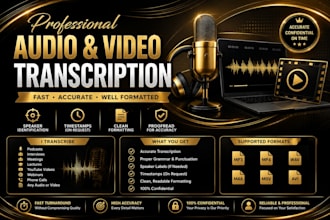 audio and video transcript