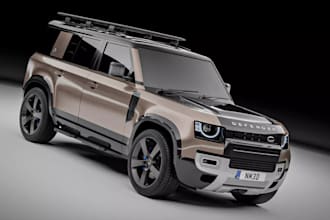 use blender to create 3d car model, detailed pbr texture, suv car bodykit model