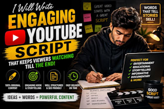 write engaging youtube scripts for any niche