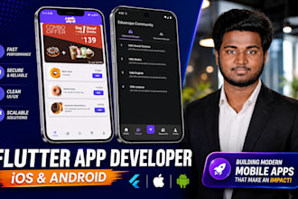 develop a custom mobile app for android using flutter