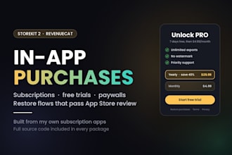 integrate in app purchases and subscriptions into your ios app