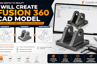convert your sketch into a fusion 360 cad model for 3d printing cad conversion