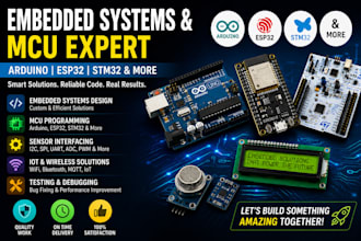 develop embedded systems using arduino esp32 stm32 and mcu