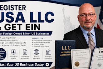 register USA llc and ein for foreign owned and non US business