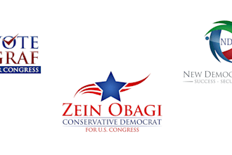create a modern political campaign logo creation