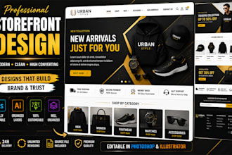 design a professional storefront