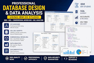 handled data analysis ddl dimensional models IBM er studio