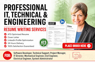 create a modern ats resume CV for tech, healthcare, architecture and engineering