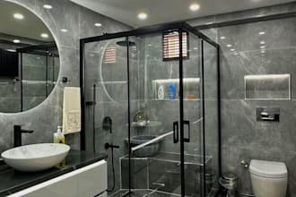 do bathroom design interior design toilet kitchen 3d rendering 3d visualization