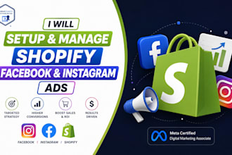setup facebook shopify ad campaigns for leads and sales