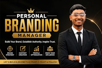 be your personal branding manager to build authority and grow your online presen