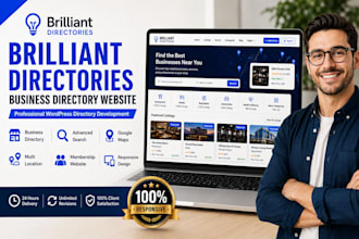 build modern brilliant directory website or listing website