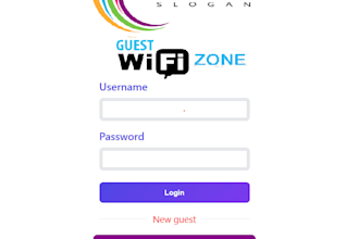 configure guest wifi login portal with otp and vouchers