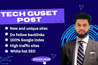 build tech backlinks, SEO outreach, guest posting, natural link building