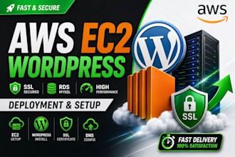 deploy wordpress on AWS ec2 with SSL and rds setup,