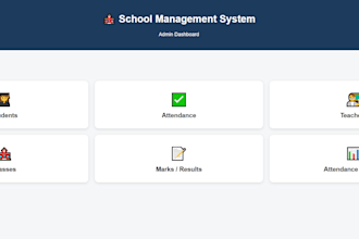 build a professional school management system website