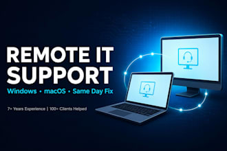fix your pc and mac issues fast with remote it support