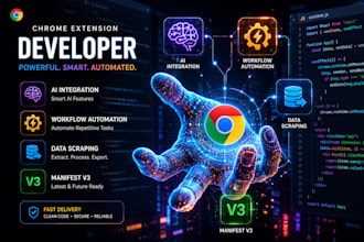 develop custom chrome extension with ai and automation