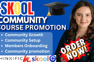 do skool community promotion, community setup and management, members onboarding