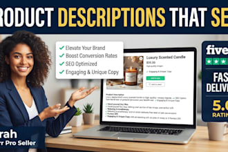 write optimized amazon product descriptions and listings