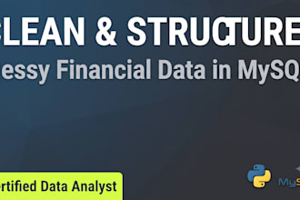clean and structure your messy financial databases in mysql