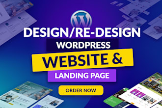 design redesign high converting wordpress website, wordpress website development