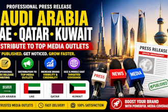 write distribute saudi arabia uae qatar kuwait press release to top media outlet