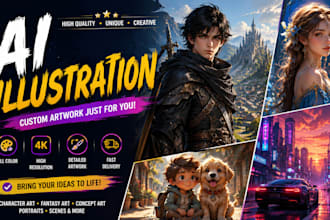 create ai illustrations, digital art, and character designs