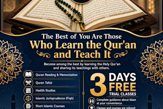 be your professional islamic graphic designer and writer