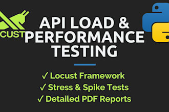 do API load and performance testing using python and locust
