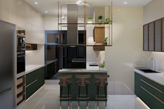 create realistic renders of your kitchen