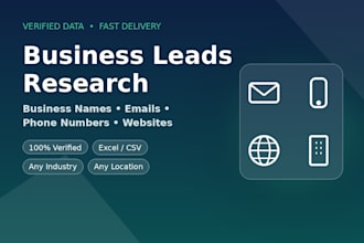 find business names, emails, phone numbers and website
