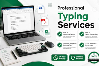 do typing and data entry