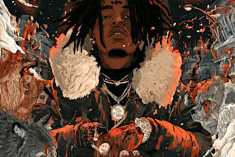 do album cover design, mixtape cover art, single cover art