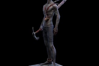 model 3d realistic horror 3d character,monster, demons,oni creature model,3d rig