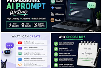 create professional ai writting prompts